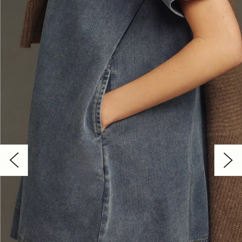 Anthropologie Blue Denim Dress - Picture 5 of 5